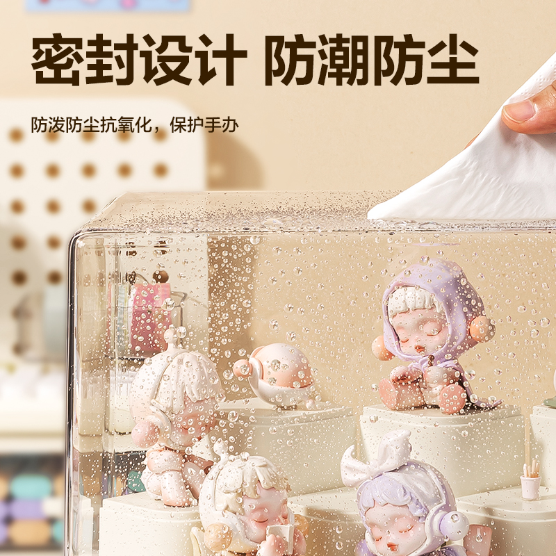 Deli HD transparent figure storage box