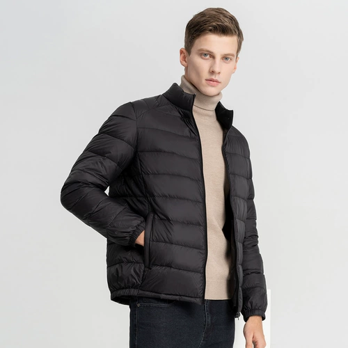 Мужской короткий утепленный пуховик для отдыха, куртка, коллекция 2022