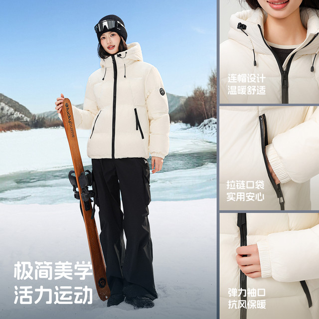 Fei Zhongfei 2026 ຮູບແບບ summer ໃຫມ່ຂອງແມ່ຍິງ hooded temperament ລົງ jacket ຄວາມຮູ້ສຶກການອອກແບບ quilt slimming ແລະ versatile