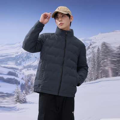 短款羽绒服雪中飞立领