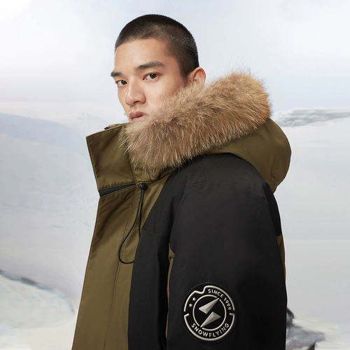 Зимняя лыжная короткая толстовка с капюшоном, модный пуховик