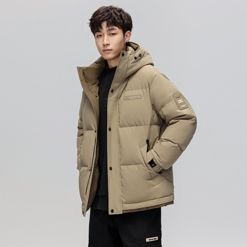 雪中飞2025春新款男士短款羽绒服加厚保暖商务休闲时尚百搭外套