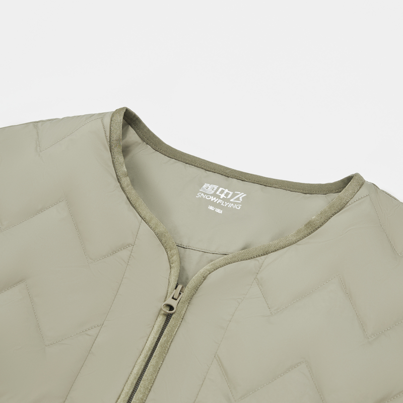 雪中飞2025秋冬新款男士短款圆领内恤轻薄羽绒服内胆舒适叠穿山系 - 图1