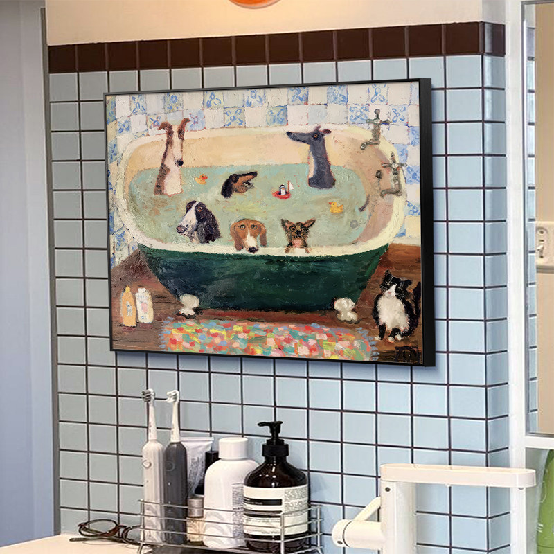 复古风客厅沙发背景墙装饰画卡通儿童房卧室床头挂画餐厅小众壁画,淘宝优惠券,粉丝福利购,淘宝优惠卷