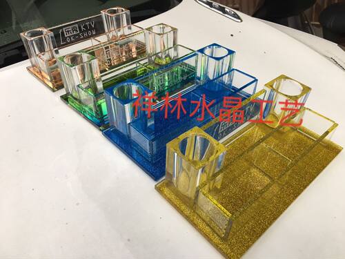 包邮水晶话筒架ktv酒店夜场用品 麦克风支架咪座桌面 免费刻字 - 图3