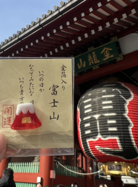 日本浅草御守金箔财布守御守日本伴手礼纪念品新年礼物生日礼物