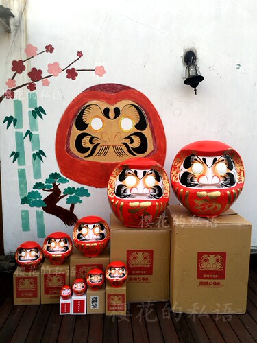 日本摆件浅草寺开店开业镇宅高崎达摩办公桌家居摆件年会新年礼物 - 图0
