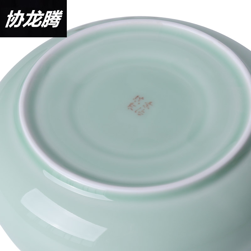 协龙腾 功夫茶具陶瓷青瓷茶洗大号茶碗杯洗水笔洗茶道配件水洗碗 - 图2