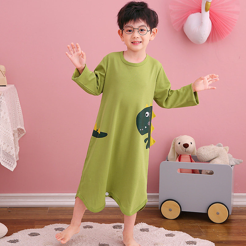 儿童连体春秋男童大小童纯棉睡衣 佰媛琪睡衣/家居服套装