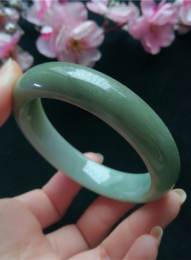 【青浅】天然缅甸手镯翡翠A货