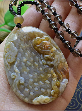 天然全玉化英明神武雕件