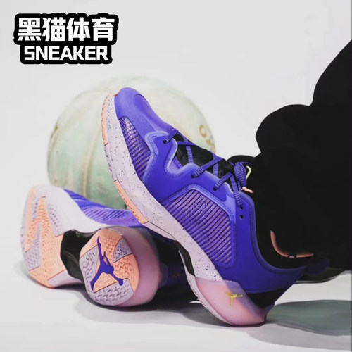 Nike Air Jordan37 Low AJ37男子低帮耐磨实战篮球鞋 DQ4123-100-图1