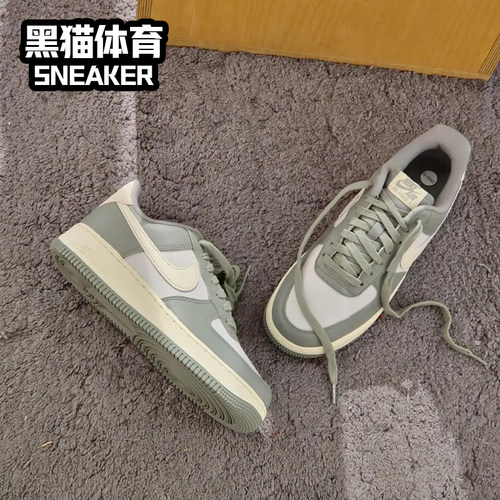 Nike Air Force 1  AF1 男 空军一号 低帮板鞋 米白黑 DV7186-700 - 图2