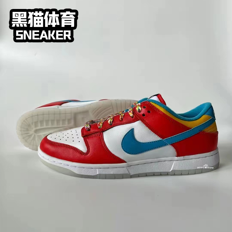 Nike Dunk Low QS白红蓝潮流复古男子休闲运动板鞋DH8009-600-图0