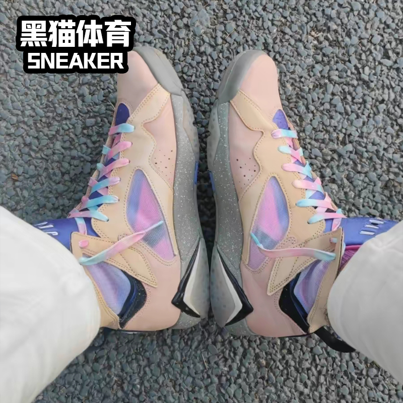 Nike Air Jordan 7 AJ7 蓝宝石 男女高帮复古篮球鞋 DJ2636-204 - 图2