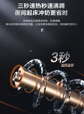 GOXG家用壁挂式管线机无水箱接桶装水自吸餐边柜速热即热饮水