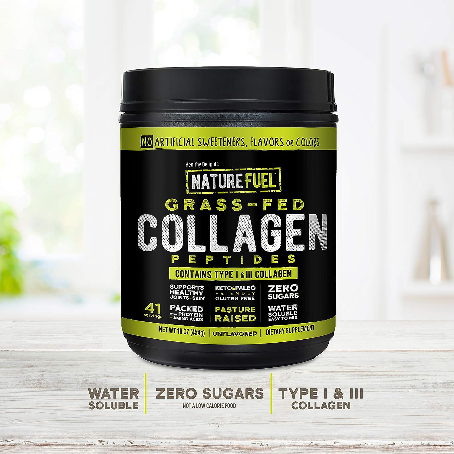 美国直邮 SlimFast Healthy Delights Collagen 草饲胶原蛋白肽粉 - 图1