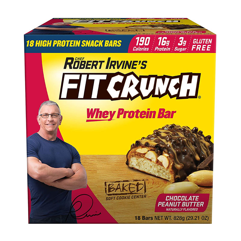 美国直邮 FIT CRUNCH Protein Bars 乳清代餐棒蛋白棒天然 18只装 - 图3