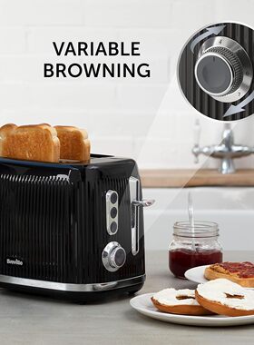 英国代购Breville Bold 2 Slice Toaster 烤吐司机烤切片面包机