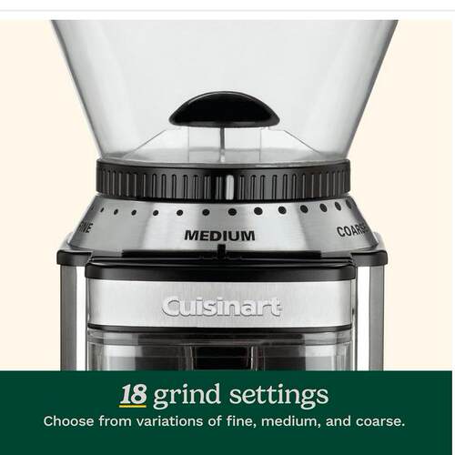 美国代购CUISINART Coffee Grinder DBM-8P1 咖啡豆磨粉机110v - 图1