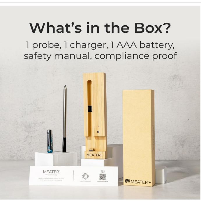 美国代购MEATER Plus Meat Thermometer 智能无线蓝牙烤肉温度计 - 图1