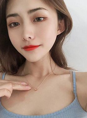 镀黄金女士永不掉色项链