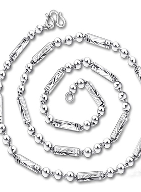 男士纯银韩版情侣送戒指元宝链