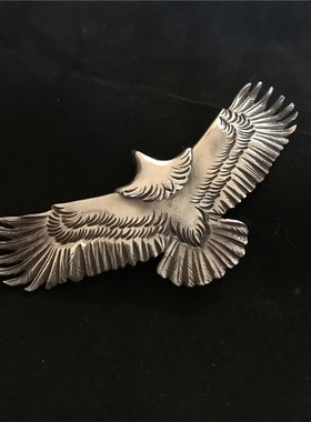 qyhg印第安风格神鹰925银吊坠