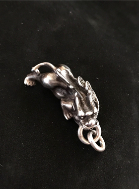 银情侣吊坠貔貅吊坠925银QYHG