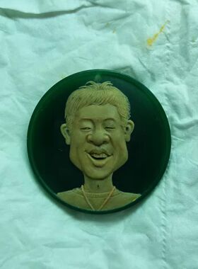 雕刻头像925银吊坠定制