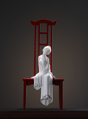 泥无界禅意中式风家居客厅摆件