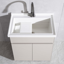 Space Aluminum Balcony Wash Wardrobe Laundry Basin Large Pool Laundry Trough Floor Bath Cabinet Combined Single Basin Laundry Pool Cabinet