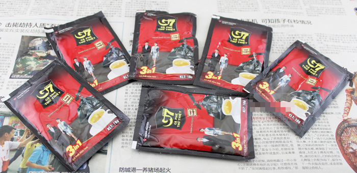 越南进口咖啡速溶 中原G7咖啡粉 三合一咖啡50小袋800g一袋包邮 - 图2