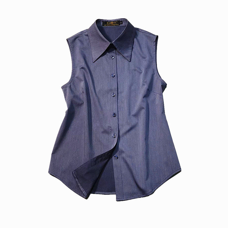 新款单穿内搭无袖衬衫四季叠搭神器打底衫百搭女衬衣领女背心上衣,淘宝优惠券,粉丝福利购,淘宝优惠卷