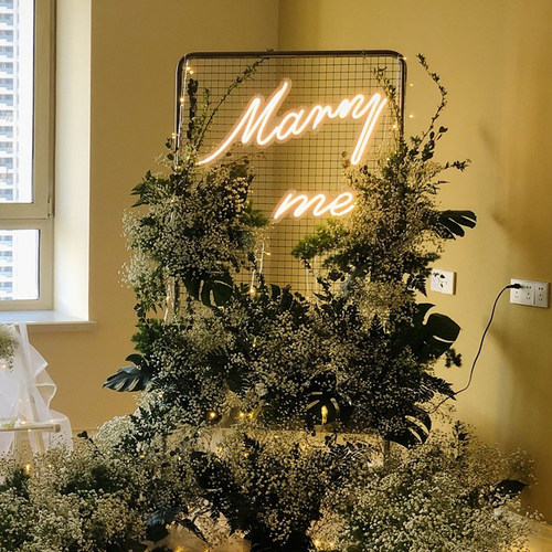 marryme嫁给我求婚灯霓虹灯定制生日快乐led灯happybirthday灯牌 - 图2