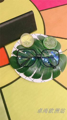 卓尚欧洲站2024新款深圳欧货潮牌时尚百搭蓝光时髦简约眼镜爆款女 - 图2