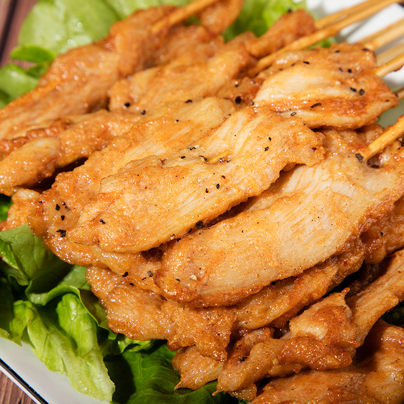 鸡肉串冷冻半成品商用批烧烤串食材油炸小吃串串香里脊肉串-图1