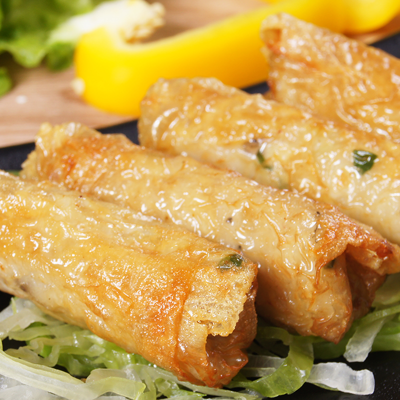 酒店半成品冷冻食材商用手工腐皮府城虾卷乡厨宴席特色菜台湾小吃 - 图1