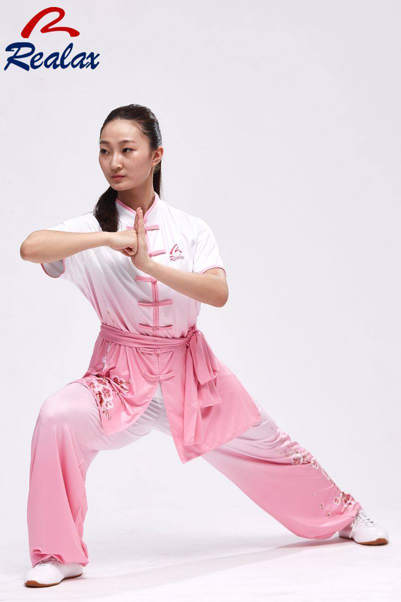 运丰牛奶丝比赛表演服长拳短袖武术服武术训练服套路练功服长拳_虎窝淘