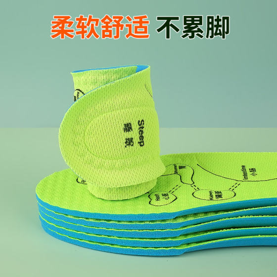 Summer insole for men and women with mugwort net smell, deodorant and fragrance