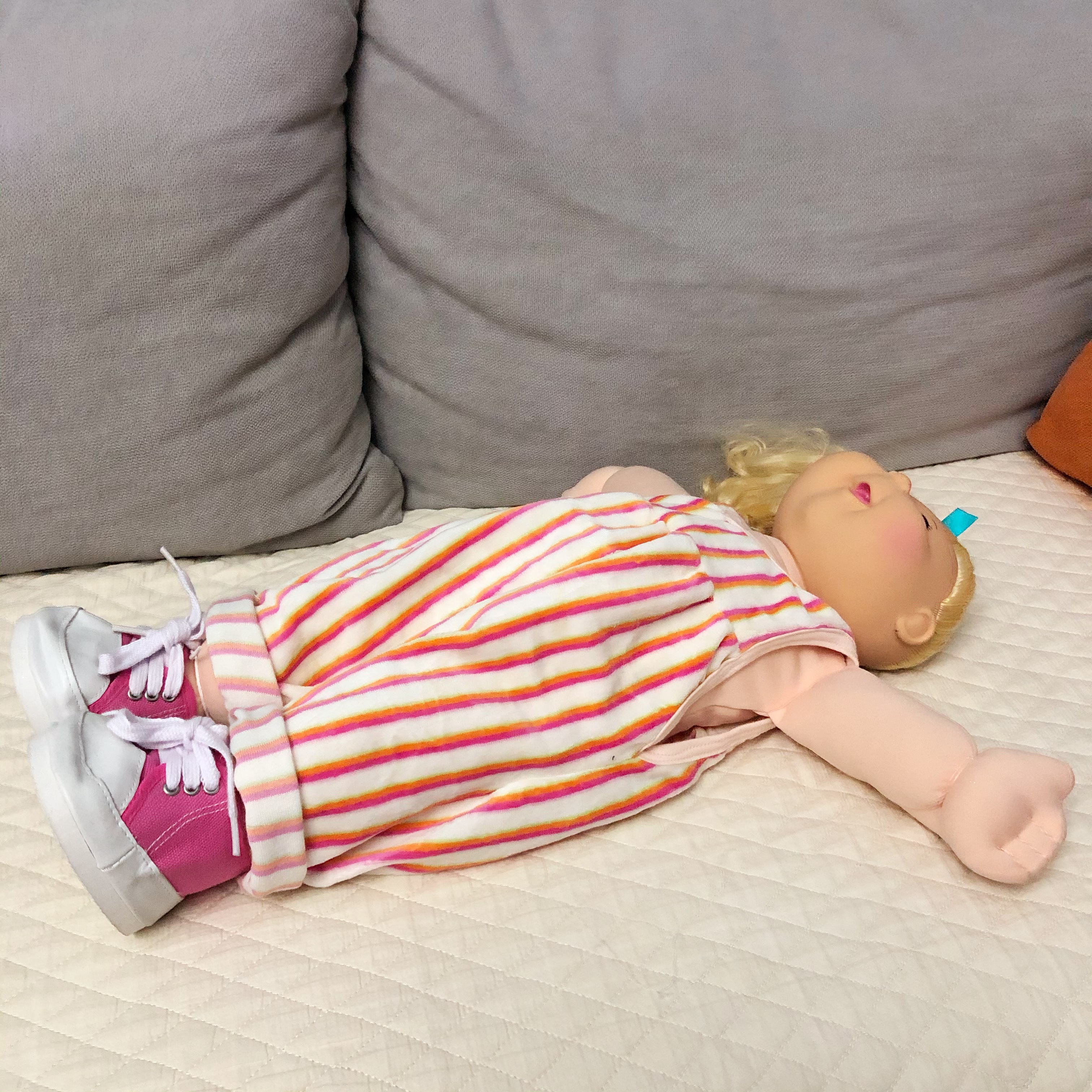 椰菜娃娃CPK娃衣条纹背带裤连体裤古董椰菜娃衣玩具巴萨罗熊娃衣 - 图2