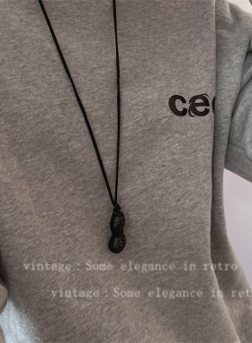 好事花生吊坠毛衣链小众高级轻奢秋冬长款休闲卫衣链2024