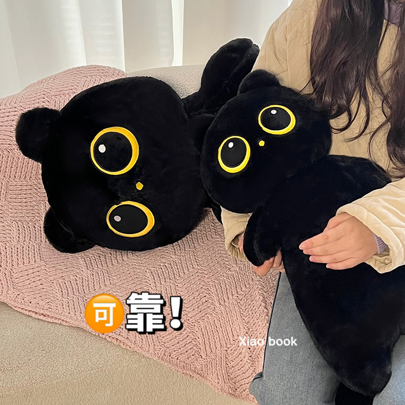 富贵玩偶大号长条猫咪毛绒玩具抱枕 小布壳毛绒布艺类玩具