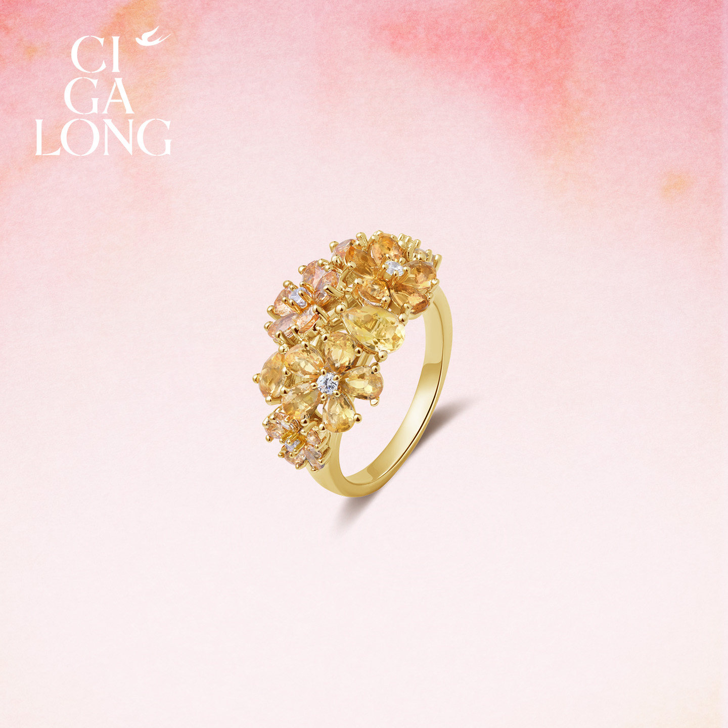 CIGALONG ice crystal osmanthus necklace