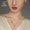 CIGALONG square hole round coin ring