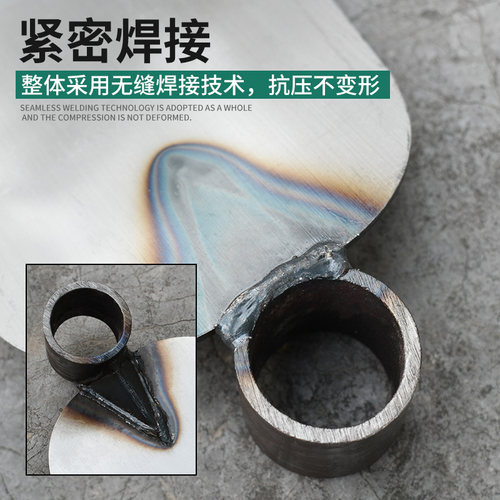 锄头除草农具全钢锻打挖土种菜开垦家用小型两用便携加厚木柄把锄 - 图2