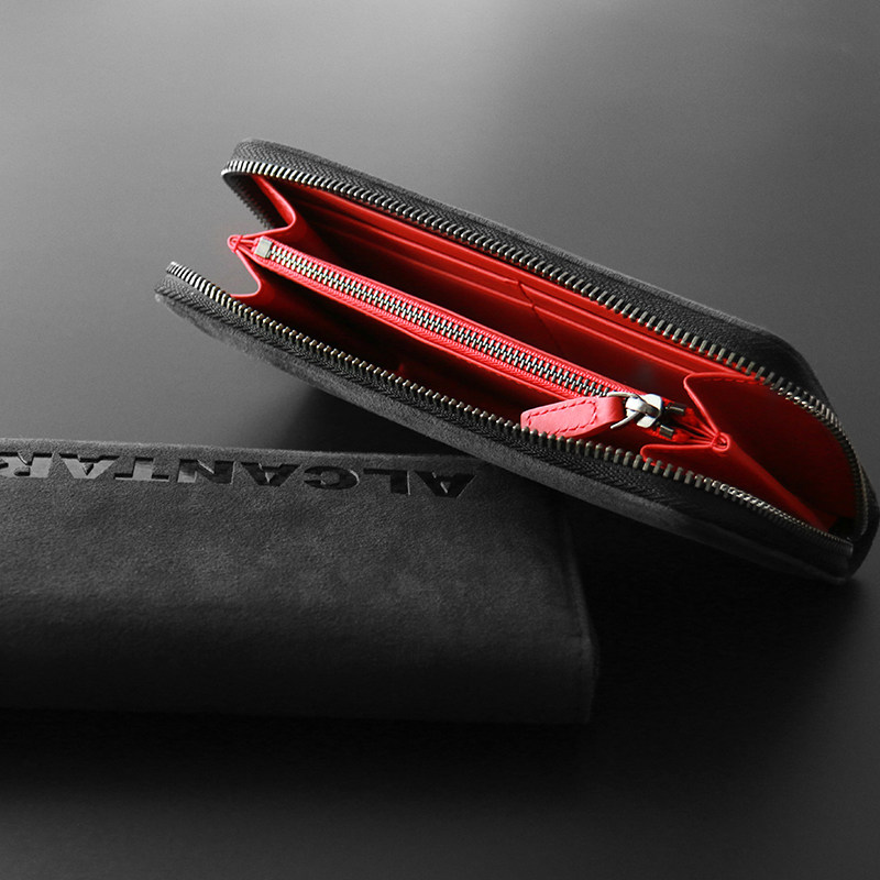 长款男超薄大容量翻毛商务真皮钱夹 pym钱包