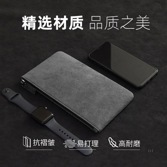 Men's clutch spring genuine leather casual small envelope bag