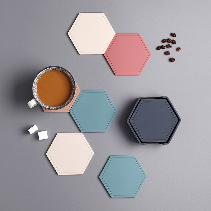 创意防烫杯垫小餐桌垫隔热垫耐高温茶壶垫北欧硅胶餐垫碗垫ins风 - 图2