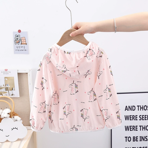 Хлопковый детский солнцезащитный крем, одежда для защиты от солнца, летний кардиган, тонкая дышащая детская ветровка подходит для мужчин и женщин